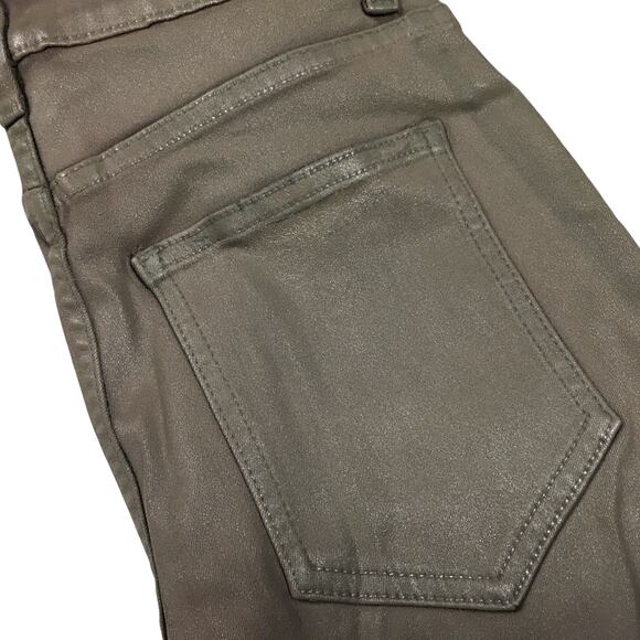 Carmar Jeans High Rise Skinny Stretch‎ Coated Wax Casual Pants Women's 28 NEW - Picture 12 of 14
